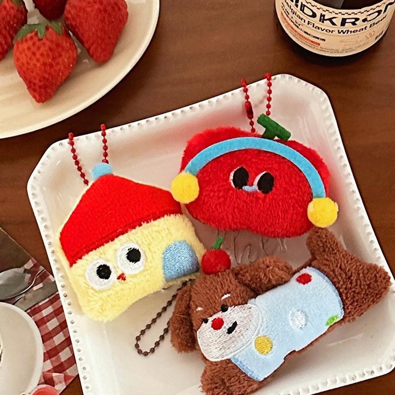 1 Pcs Original Cute Plush Doll Pendant Brooch Creative Funny Pendant Girl Backpack Fun Pendant