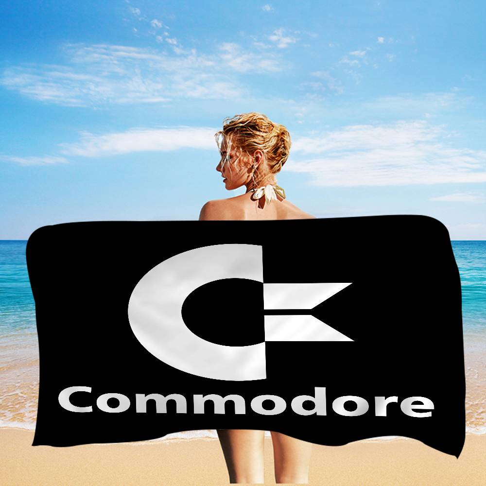 Computer Model Commodore 64 Microfiber Printed Beach Towel Mountain Climbing Yoga Beach Swimming Running Absorbent Soft Towel