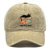 Cartoon Black Cat HIDE IN A BOX Printed Baseball Cap Adjustable Lightweight Baseball Hat All Season Slouchy Flat Cap For Gift