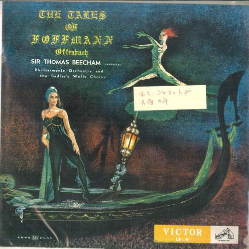 

10inch Record SIR THOMAS BEECHAM, PHILHARMONIAC O - Offenbach The Tales Of Hoffmann- LF4 VICTOR RED SEAL Japan Classical Used