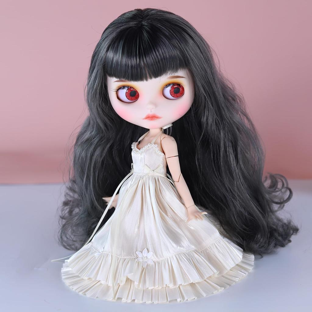 ICY Fortune Days 30cm Doll, Doll's Festival Gift, 4 Different Pupil Colors + Hand-Applied Makeup + 19 Improved Jointed Dolls (50)