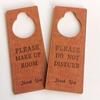 PU Do Not Disturb Signs Make Up Room Door Knobs Hanger Pendant  Bar Hotel Mall Office Supplies