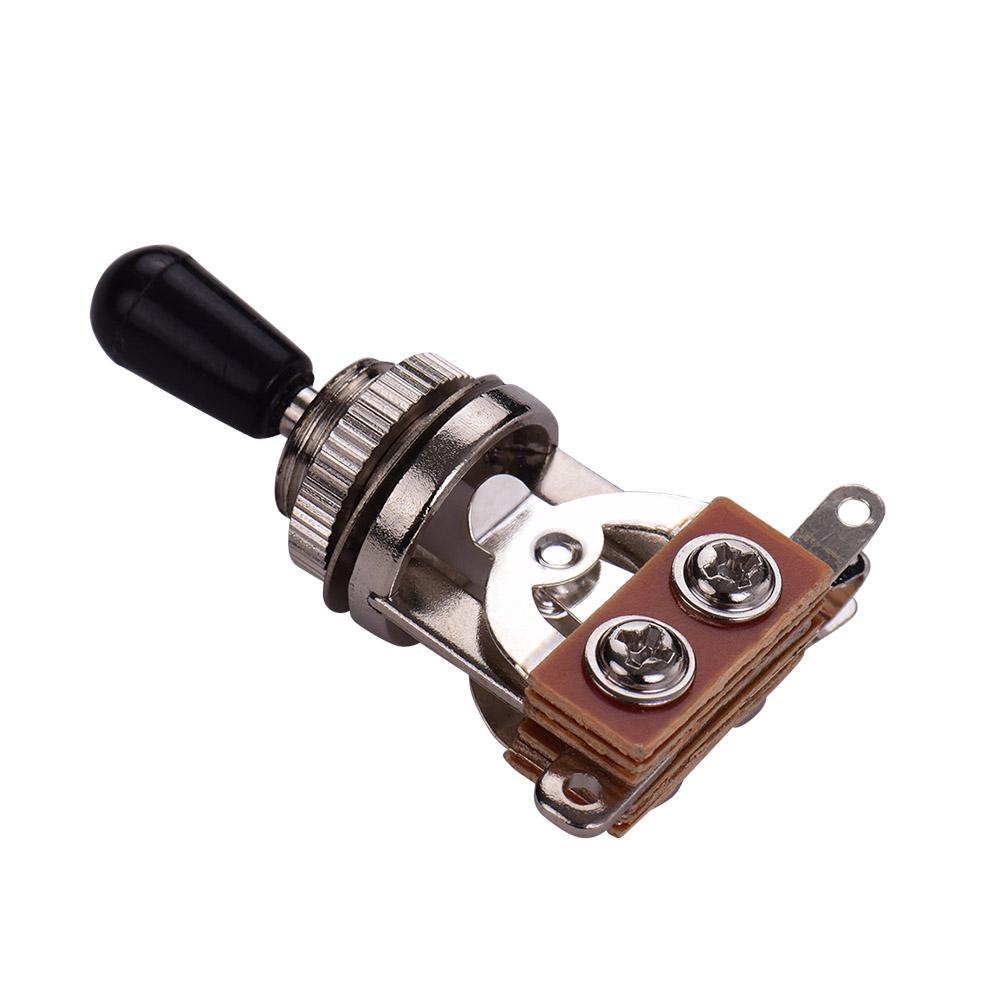 

3 Way LP SG Elecric Guitar Switch 3 Position Pick up Selector Toggle Silver Top