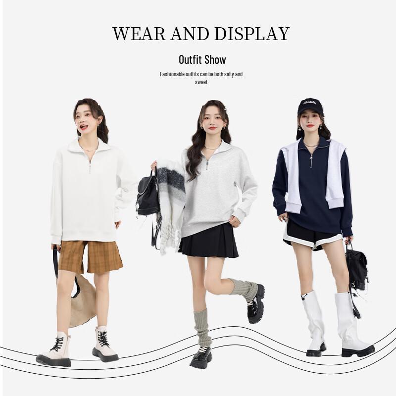 Warrior Women's 2025 Autumn Polo Collar Sweatshirt