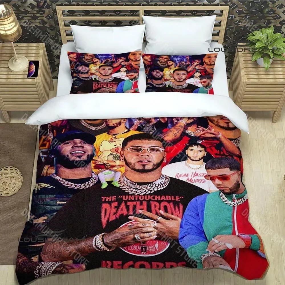 3D Print Rapper Anuel AA printed Bedding Sets exquisite bed supplies set duvet cover bed comforter set bedding set luxury