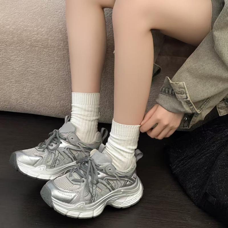 Dad Shoes, Women's Breathable Sports Casual Shoes, Versatile Thick-soled Single Shoes, Running Shoes