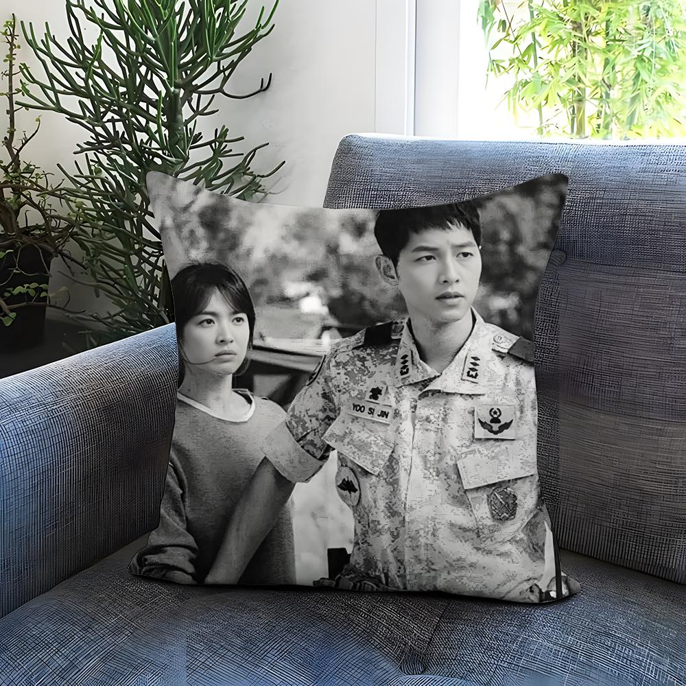 TV series D-Descendants of the SunS Cushion Cover Comfortable Reversible Pillow Cover Ideal for Car Sofa Bedroom & Beyond