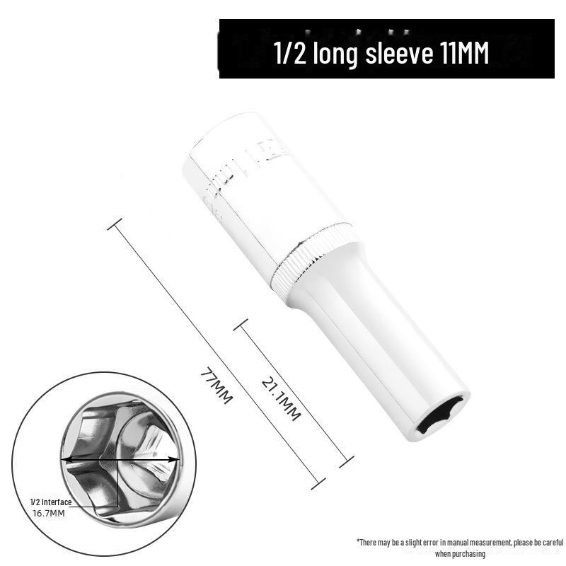 Green Forest 12.5mm Hexagonal Extended Socket for 1/2" Ratchet Wrench