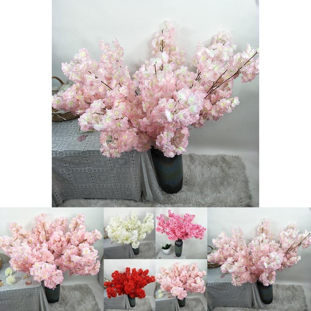Blossom Cherry Artificial Stems Floral Arrangement Decoration Photography Props
