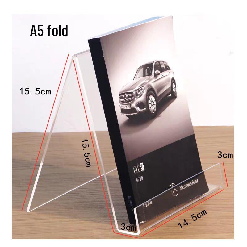 Acrylic Bookends and Stand for Books, Booklets, Records, and Displays