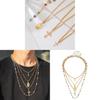 Geometric Cross Pendant Necklace With Tassel And Colorful Crystals For Fashion Forward Men And Women