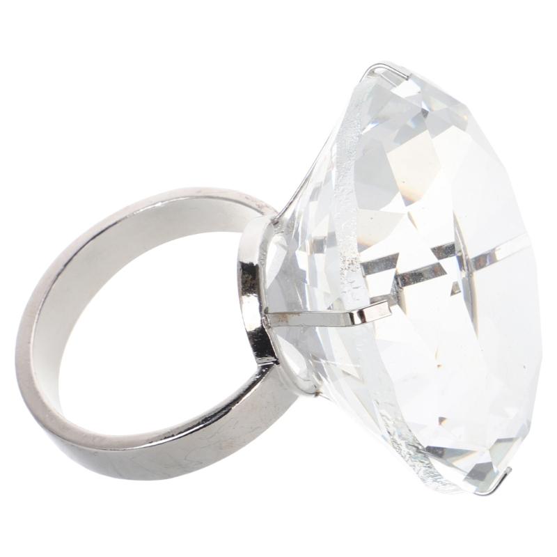 Dazzling Cubic Zirconia Fashion Rings Multipurpose Accessory Sparkling Dress Rings Suitable for Costumes Evening Gowns