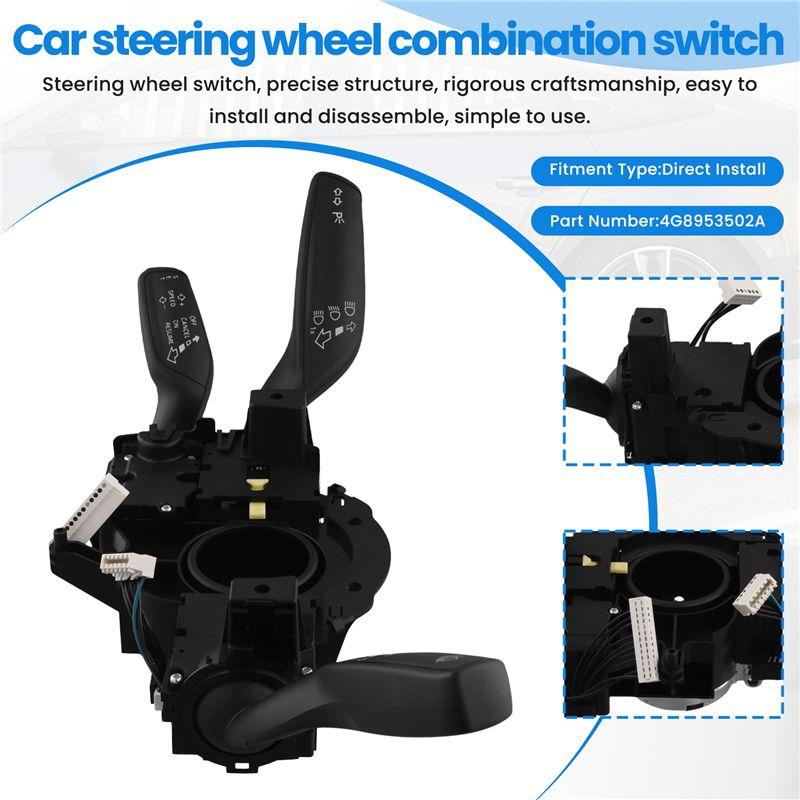 Versatile Car Steering Column Multi-Function Switch 4G8953502A 4G8 953 502 A For A4 A5 A6 A7