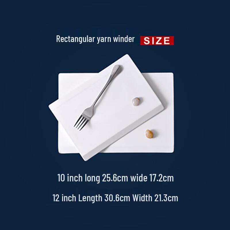 VAKADA 14-inch Round Ceramic Flat Plate