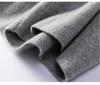 100% Pure Wool Red Elastic Waist Wide-Leg Pants for Autumn/Winter