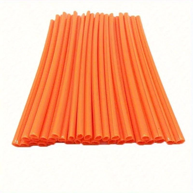 72pcs Colorful Bicycle/Motorcycle Accessory Spoke Covers, Universal Steel Wire Protection Sleeve