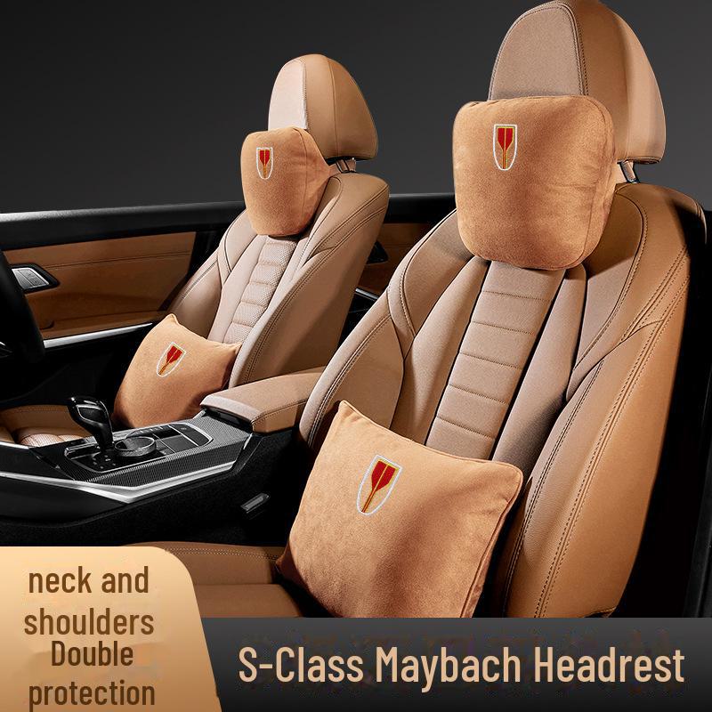 Car Headrest and Lumbar Support Pillow for Hongqi and Maybach