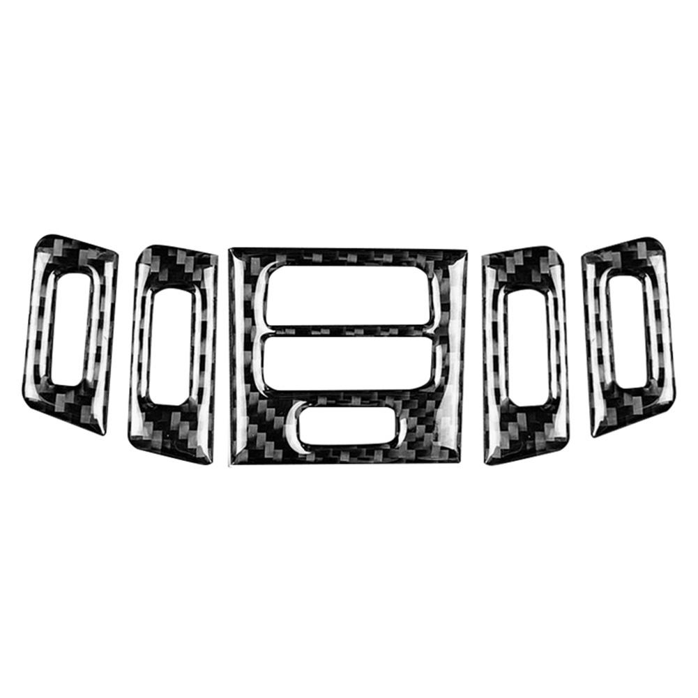 Carbon Fiber Car Interior Air Conditioner Outlet Panel Frame Cover Trim for BMW E90 92 93 (A)