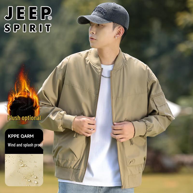JEEP SPIRIT Men's Outdoor Windproof Bomber Jacket