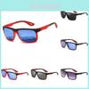 New Fashion Sports Sunglasses Wholesale In Stock Colorful Blue Lens Red Frame Uv400 Protection