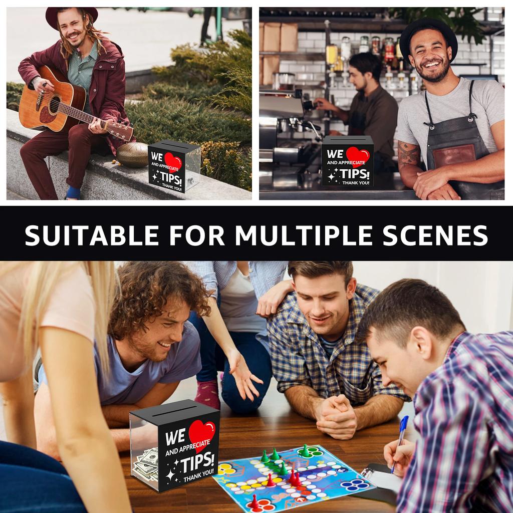 Акрилова скринька для пожертв із замком Прозора Скринька для пропозицій, голосування, розіграшів, збору коштів Скарбничка Банк для заощаджень Квиток Банка для чайових