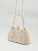 Gorgeous and Shiny Heavy Handmake Diamond-studded Rhinestones Beaded Flower Pattern Hand Party Wedding Evening Bag