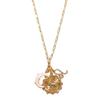 12 Constellations Pendant Necklace Faux Opal Moon Charm Necklace Constellation Symbol Jewelry Birthday Gift