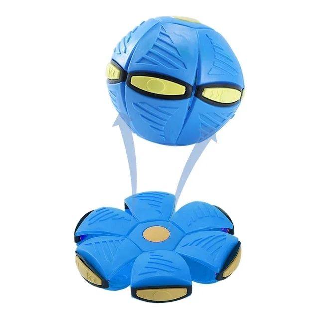 Durable Elastic Flying Saucer Bouncing Ball Dog Toy for Outdoor Activities And Exercise Fun Pet Playtime