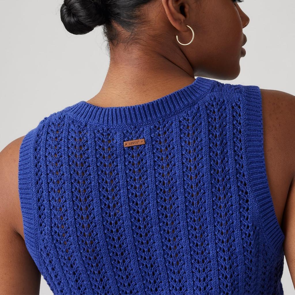 Levi's Knit SUNRISE Ribbed Linen Tank Top Women's 0012Z-0001 US L