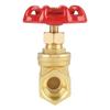 Gate Valve, Brass DN15 BSPP G1Celsius2  Sluice Valve 232PSI for Water Oil Gas, Suitable for Water, Oil, Gas, Steam, With Straight Internal Fluid