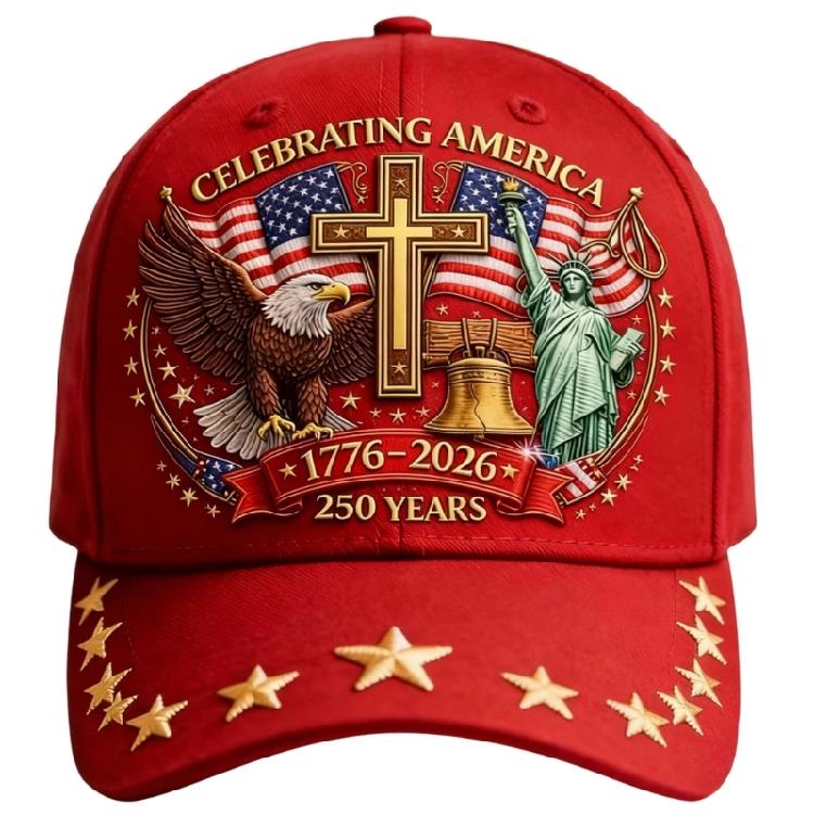 Outdoor Baseball Cap Presenting 3D Statue Of Liberty Detail In Cotton 250th Anniversary Baseball Cap Adjustable Fit