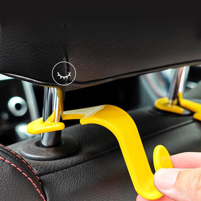 Car Back Seat Multifunctional Hook - High Load-Bearing, Hidden Storage Decor