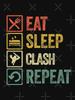 The Clash Funny eat sleep clash repeat retro vintage Essential T-Shirt