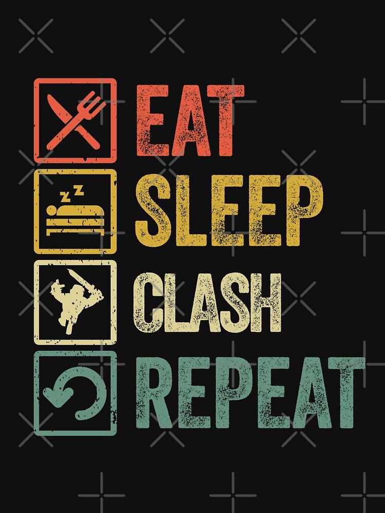 The Clash Funny eat sleep clash repeat retro vintage Essential T-Shirt
