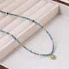 2024 Trendy Clavicle Chain: Colorful Natural Stone Beaded Necklace for Women - High-End Light Luxury Jewelry