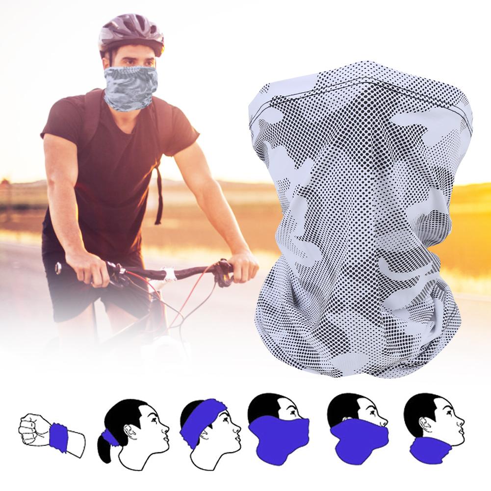 Outdoor Sport Sunscreen Exercise Headscarf Headband Cycling Face Shield Protectionartificial silk headscarf