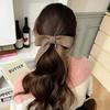 1pc Autumn and Winter Temperament Streamer Knitted Bow Back of the Head Half Tied Hair Duck Beak Clip Grip Clip Hair Ornament