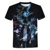 Summer Round Neck 3D Solo Leveling Anime Print Top Fashionable Casual Short Sleeved Men's T-shirts