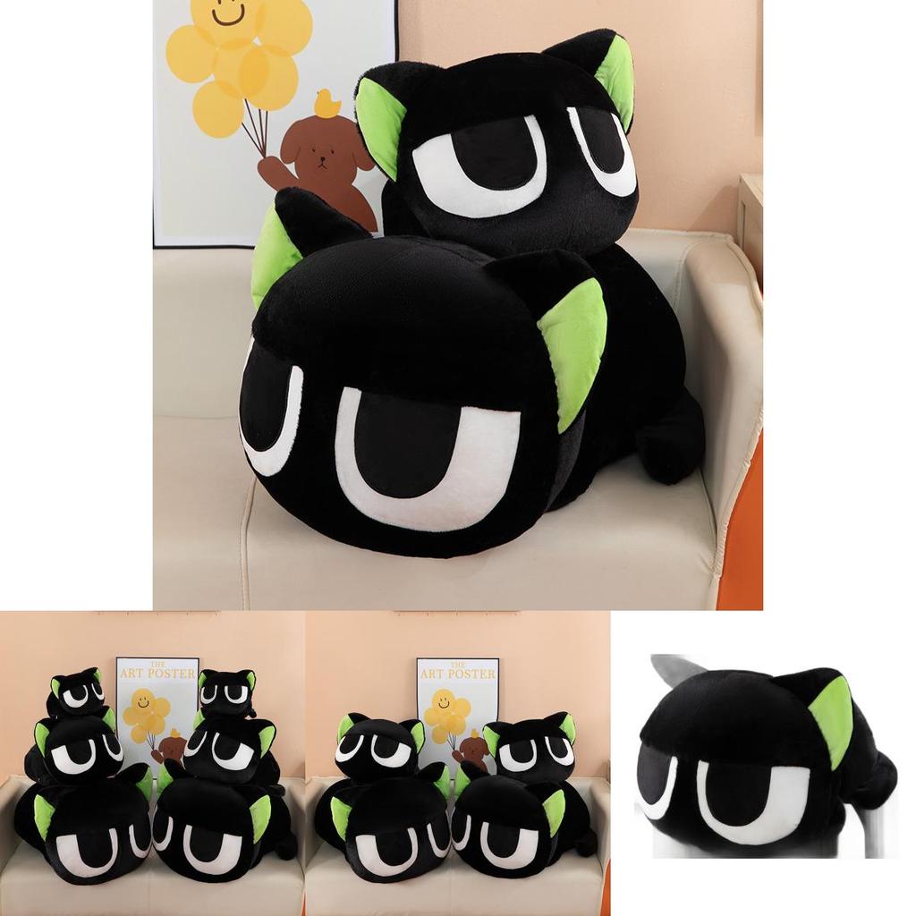 The Legend Of Hei Black Cat Plush Toy Large Cute Cat Pillow Gift For Kids And Adults