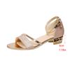 Fashion Gold Chain Sandals Buckle Flip Flops Flat with Casual Roman 2025 Summer Open Toe Sandals Small Heel Daily Sandalies for Women