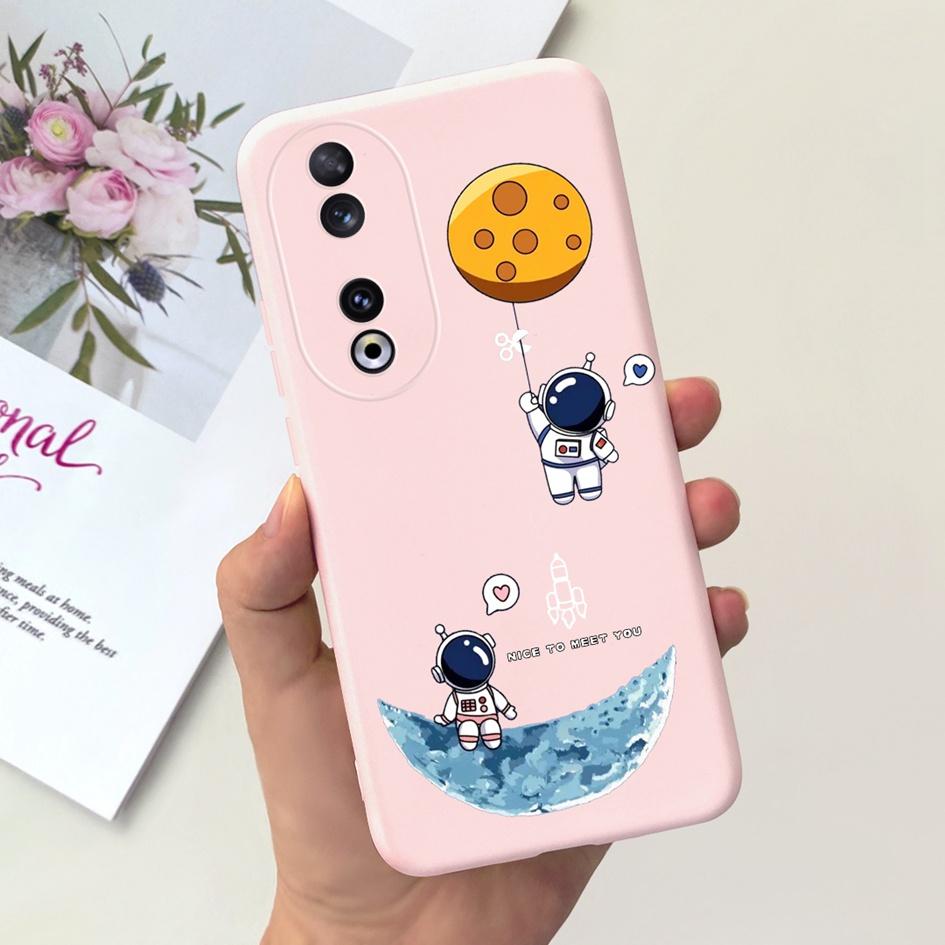 For Honor 90 5G Case REA-NX9 Cover Cute Cartoon Cat Head Soft Silicone Phone Case For Honor 90 Pro 2023 Honor90 Protective Cover Honor 90