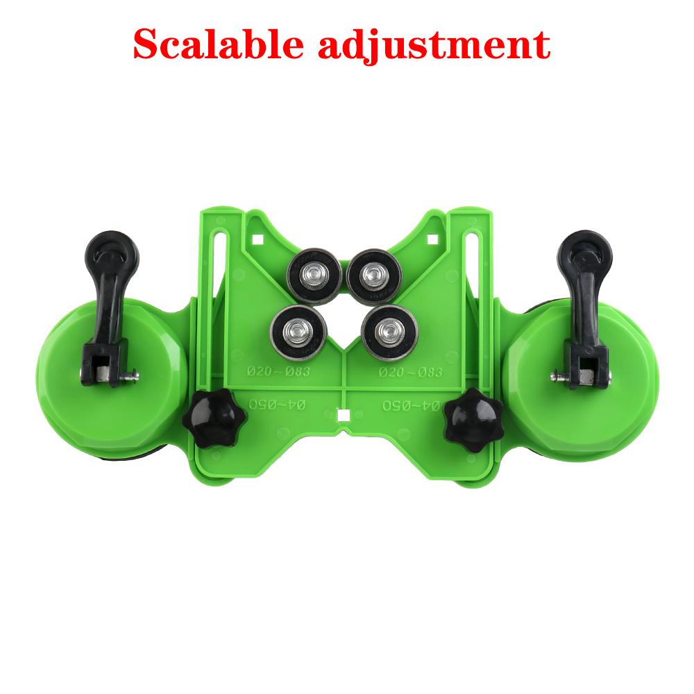 Punch Drill Guide Drills Guide Hole Locator Glass Tile Opening Locator Double Suction Cup Hole Centering Positioning 4-83mm