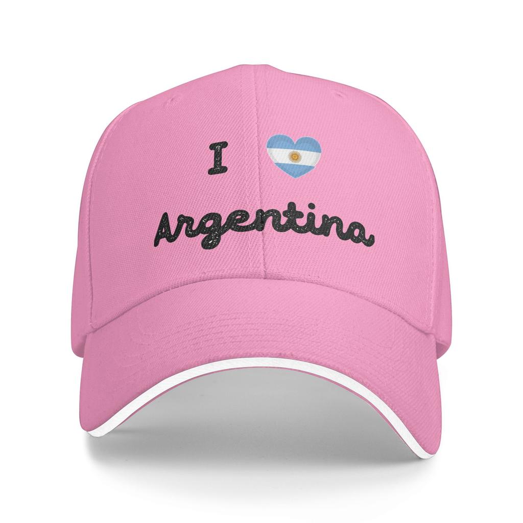 Baseball Cap I Love Argentina Flag Accessories Unisex Women Trucker Hat Caps Hat Fashion Formal Summer Gift Snapback Hat