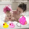 36 Pcs Mini Rubber Ducks, Rubber Ducks Multipack Yellow Orange Pink Blue Green Purple, Squeaking Floating Bath Toys for Kids, Great for Bath Time Par