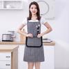 1pcs Women's Plaid Cotton Apron Waterproof Oil Resistant Breathable Kitchen Apron for Cooking Household Workwear Summer