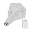 Roll On Refillable Perfume Bottle Empty Glass Aromatherapy Essential Oil Roller Bottles 8ml(Silver Cover Steel Beads )