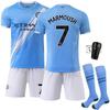 26 Casa del Manchester City N.. 9 Harland Jersey 47 Forden 11 Doku 17 De Braunet Set Uniforme Calcio Bambino