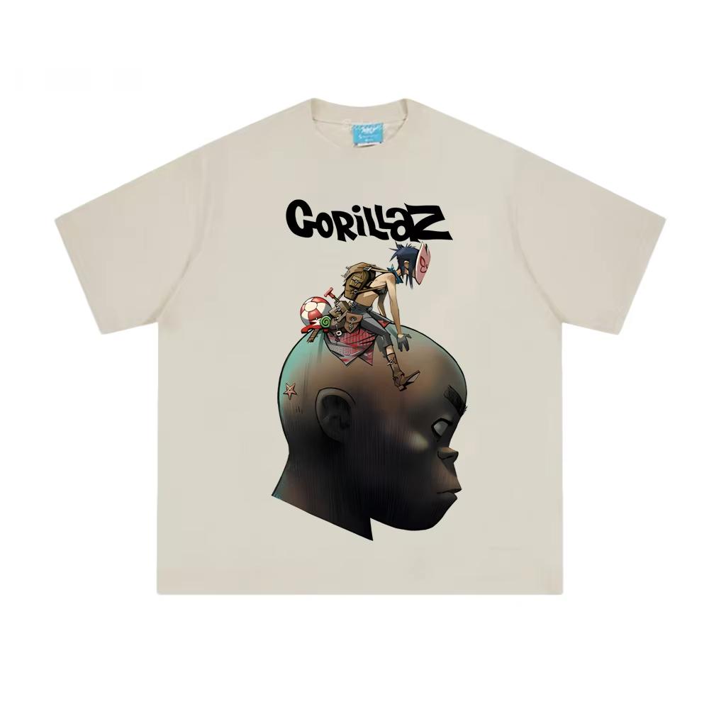 

Plastic Beach TShirt 2025 New Gorillaz Men TShirts Cotton High Quality Same As Official WebsiteTeeshirt Vintage Short Sleeves S