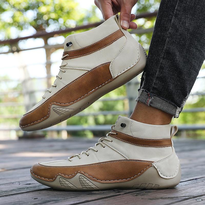 Ankle Boots Designer Luxury Brand Retro Lightweight Shock-absorbing Running Shoes Platform Boots Men Boat Shoe Sneakers