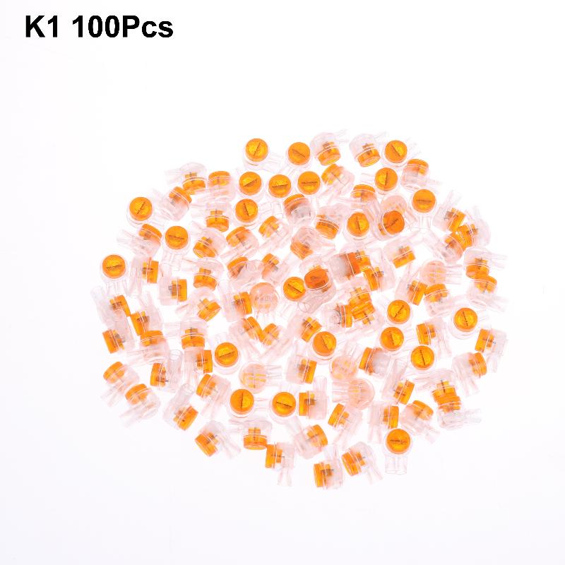 100 Pcs/Pack K1 K3 Connector Crimp Terminal Wire Connection Rj45 Ethernet Cable Connector Telephone Line Terminal